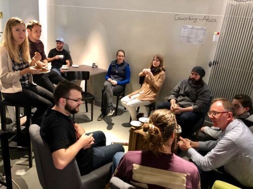 Kaffeepause im Coworking 